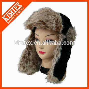 2016 Hot vendendo chapéu de Earflap de pele de cordeiro real com aquecedor de ouvido